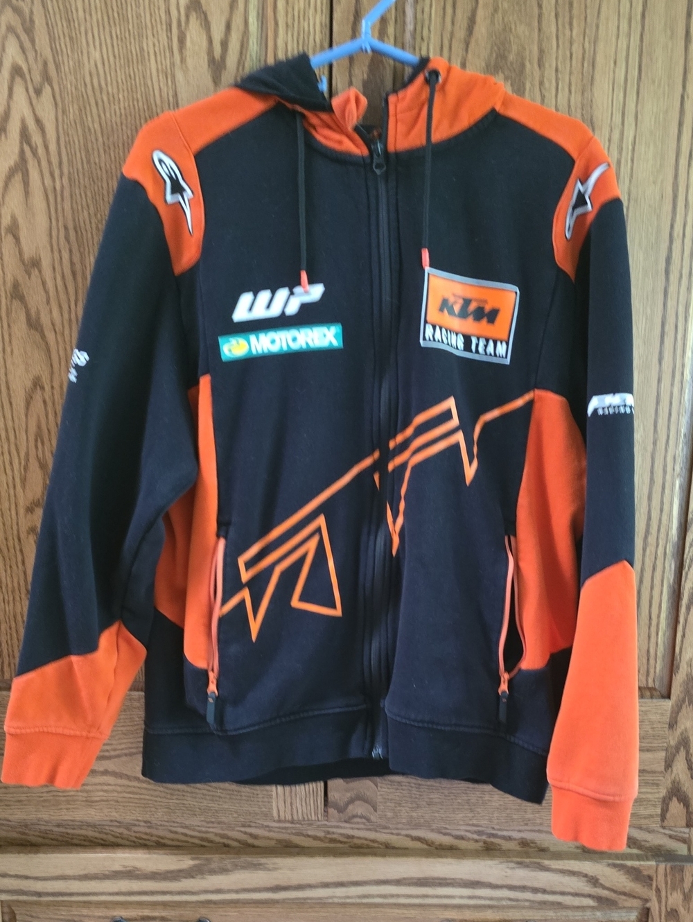 KTM Men's Black & Orange Racing Team Zip Hoodie
